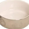 Katteneetbak royal Ø 13 cm, zilver/wit