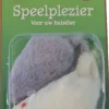 Kattenspeelgoed blister à 2 bontmuis grijs/wit, 7,5 cm