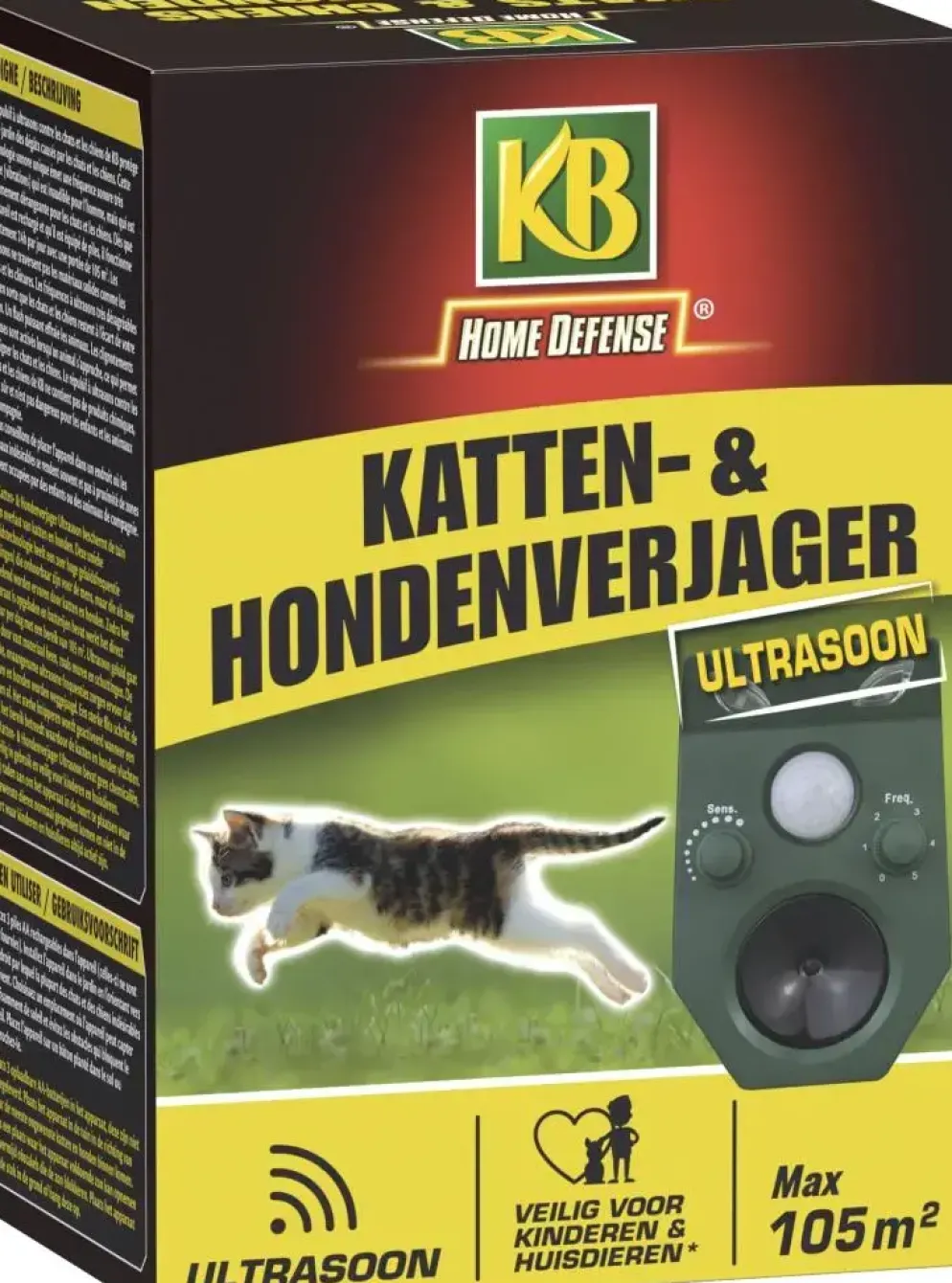KB Kattenverjager en Hondenverjager Ultrasoon 105m²