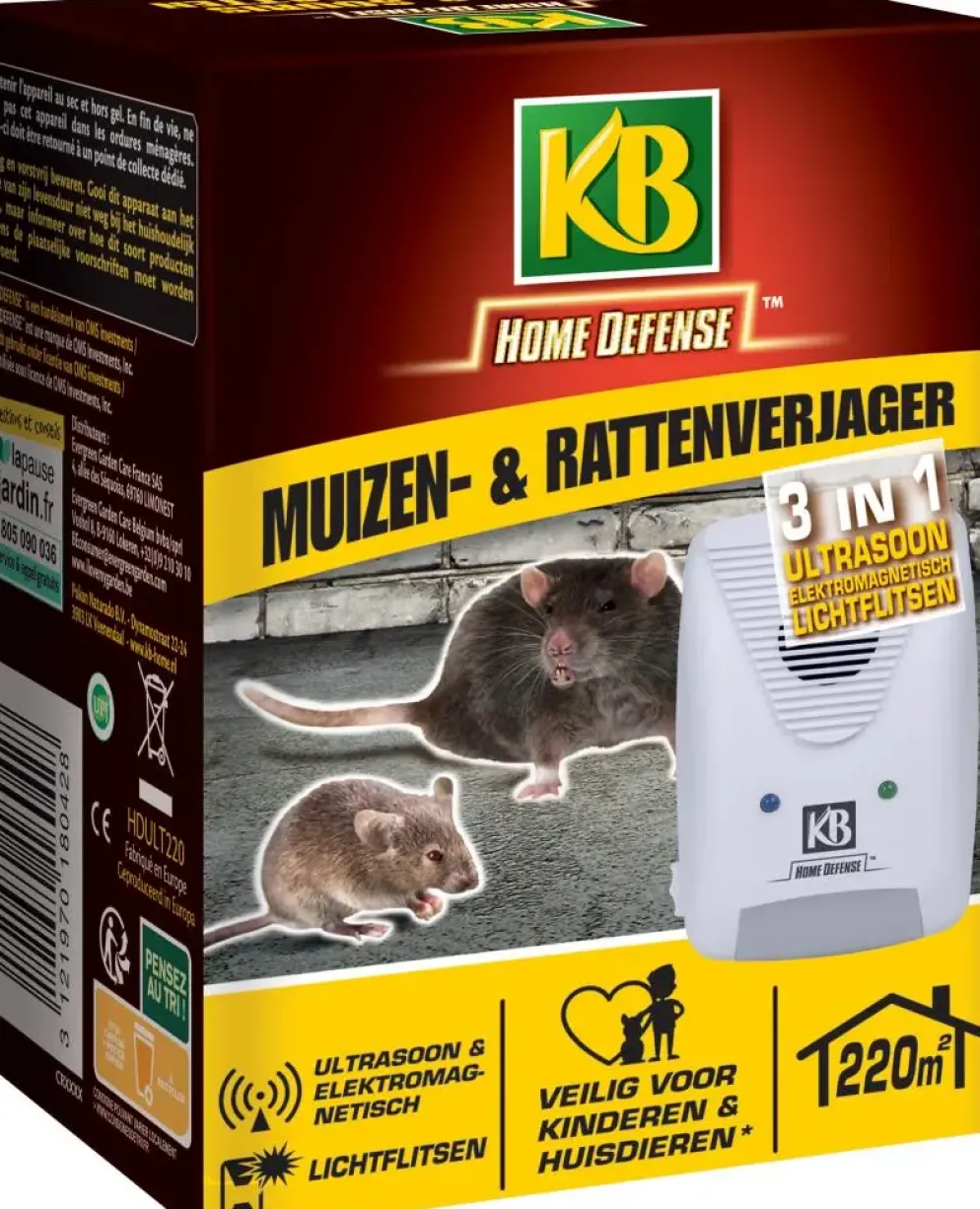 KB Muizenverjager en Rattenverjager 3-in-1 220m²