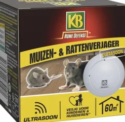KB Muizenverjager en Rattenverjager Ultrasoon 60m²