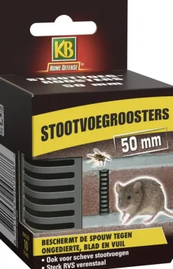 KB Stootvoegrooster RVS 50mm - 10 stuks