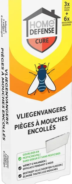 KB Vliegenvangers 3 vallen met 6 navullingen