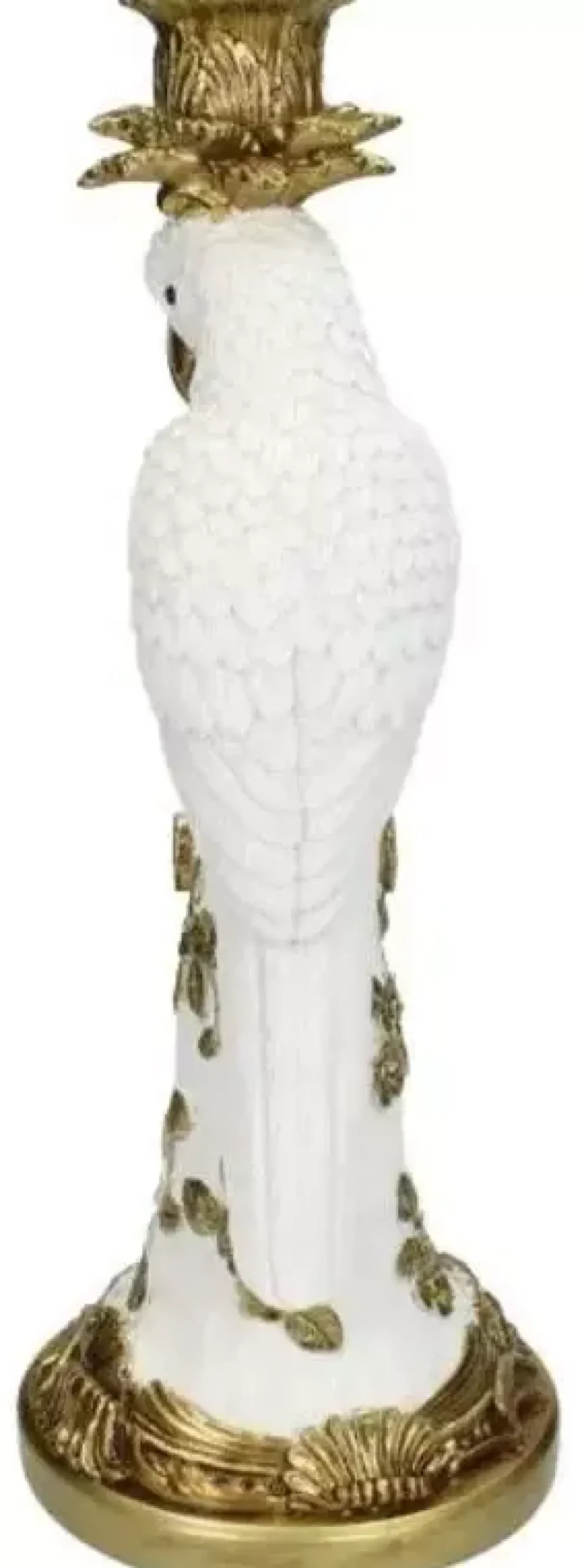 Kersten kandelaar polyresin vogel 14x14x35.5cm goud