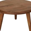 Kersten kruk hout rond 25.5x15cm bruin