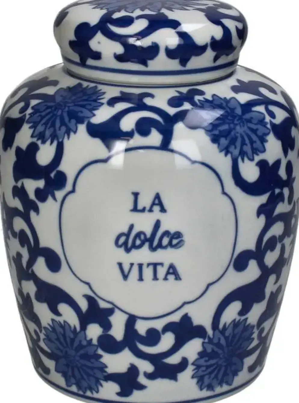 Kersten pot porselein la dolce vita 17.5x21.5cm blauw