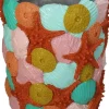 Kersten vaas polyresin schelp 23x27cm multi