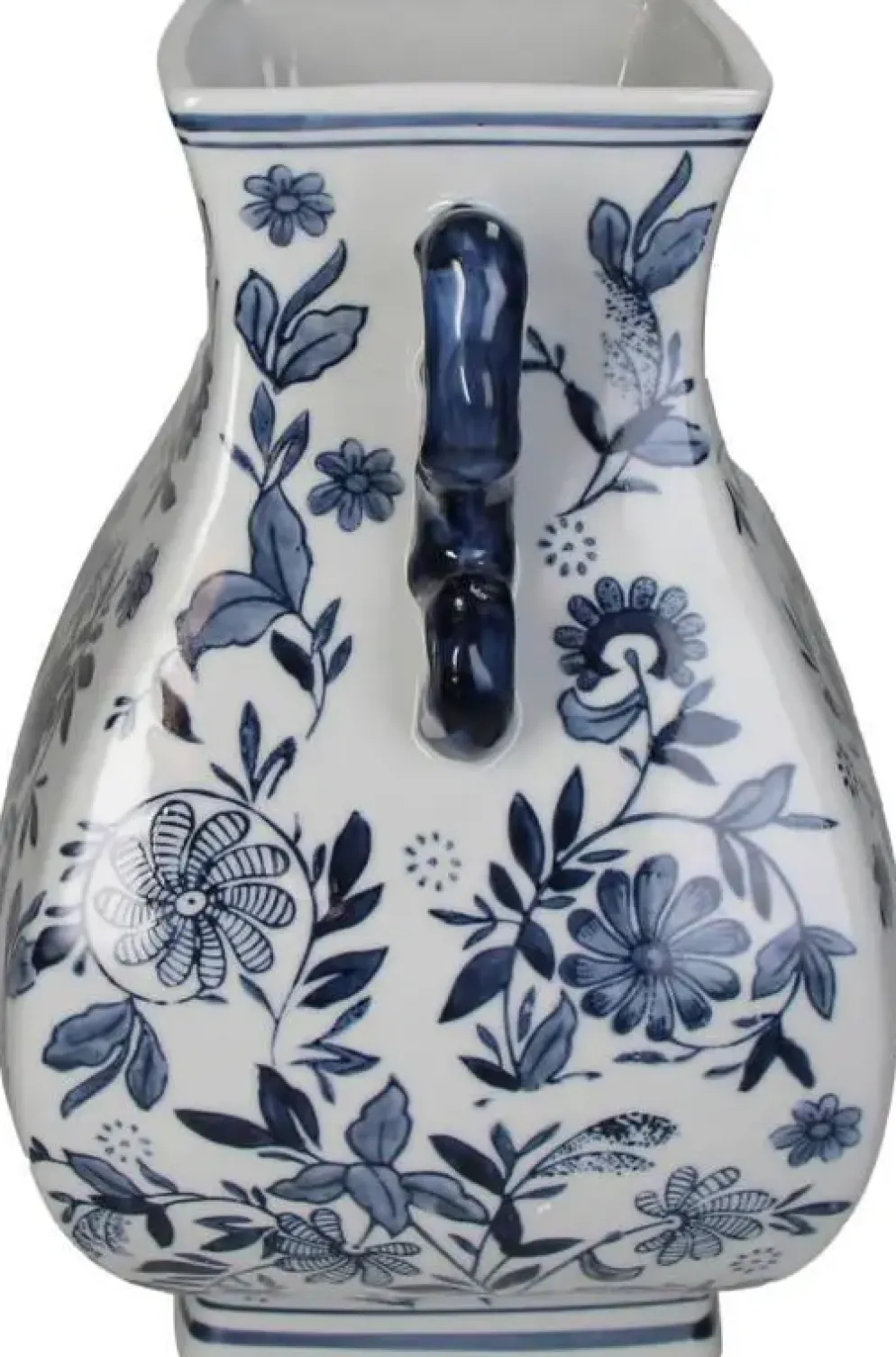 Kersten vaas porselein deco 24.5x21.5x30cm blauw