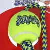 Kong air squeakair tennis ball+touw m