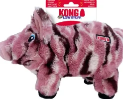 Kong hondenspeelgoed low stuff stripes pig medium