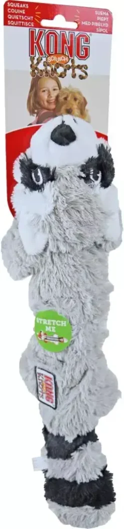 Kong hond Knots Scrunch wasbeer, M/L.