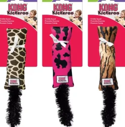Kong kat Kickeroo, giraffe print.