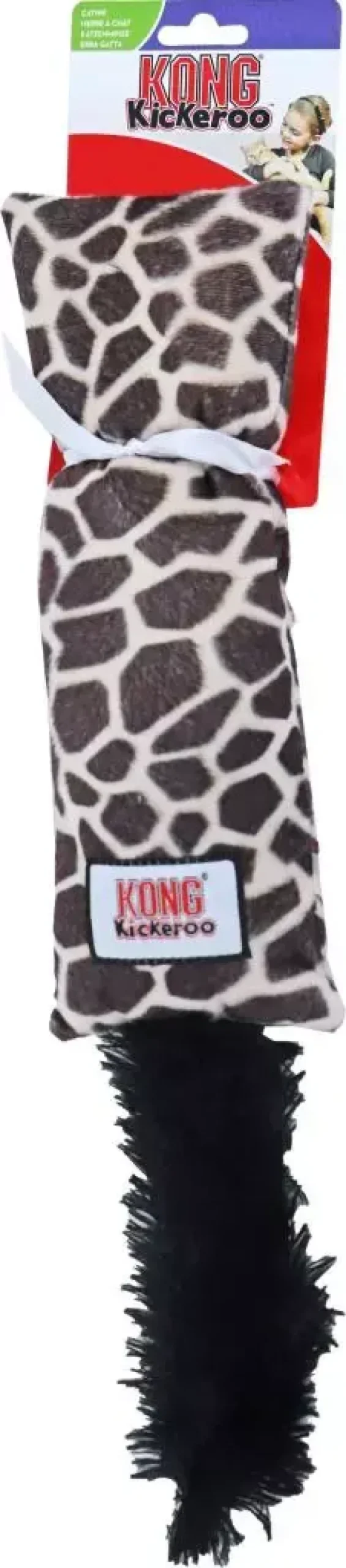 Kong kat Kickeroo, giraffe print.