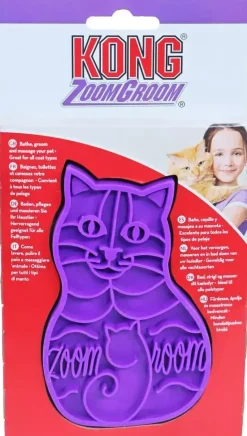 Kong kat Zoom Groom rubber kattenborstel.