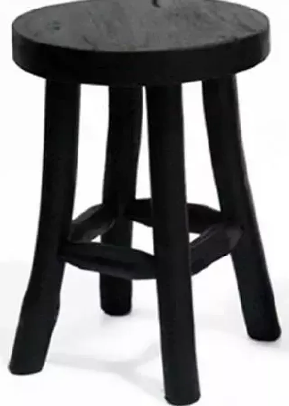 Kruk teak zwart 20x27cm