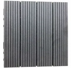 Kunststof tuintegel 30x30x2,4 cm antraciet