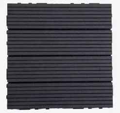 Kunststof tuintegel 30x30x2,4 cm antraciet