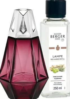 Lampe Berger giftset brander prisme grenat wilderness 250 ml