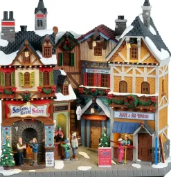 Lemax alpine winter shops verlichte facade Vail Village 2022