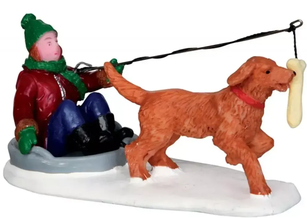 Lemax alternative energy kerstdorp figuur type 2 Vail Village 2013