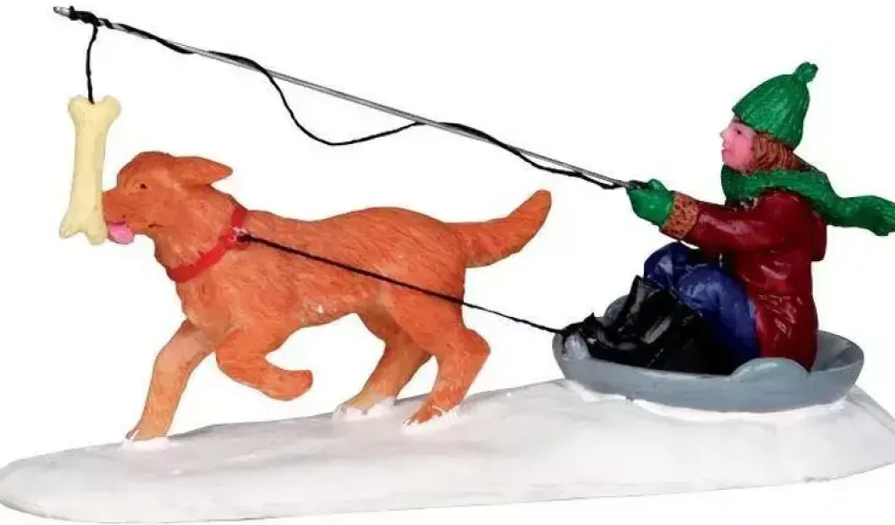Lemax alternative energy kerstdorp figuur type 2 Vail Village 2013