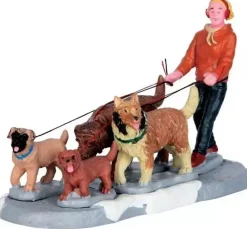 Lemax a pack of pups kerstdorp figuur type 4 2017