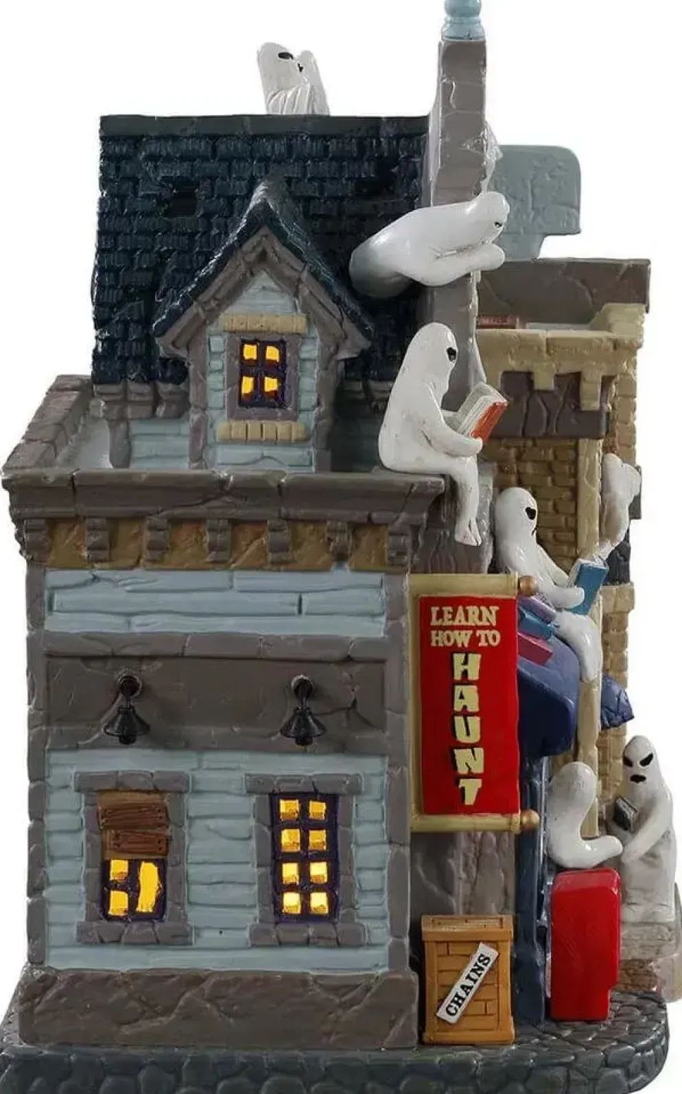 Lemax apparition academy verlicht huisje Spooky Town 2021