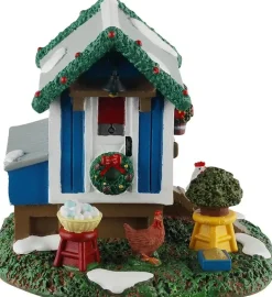 Lemax backyard chicken coop kerstdorp tafereel Caddington Village 2025