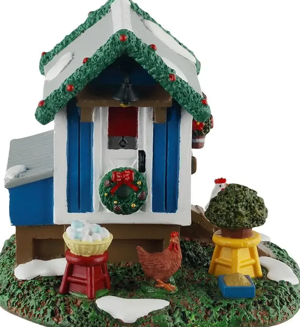 Lemax backyard chicken coop kerstdorp tafereel Caddington Village 2025