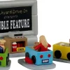 Lemax backyard drive-in, set of 4 kerstdorp tafereel Caddington Village 2023