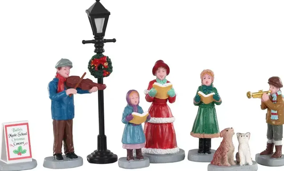 Lemax baily's music school carolers s/8 kerstdorp figuur type 6 Caddington Village 2020