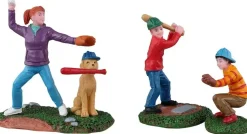 Lemax baseball practice, set of 3 kerstdorp figuur type 4 2023