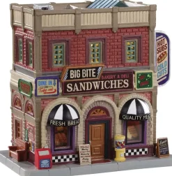 Lemax big bite sandwiches verlicht kersthuisje Jukebox Junction 2019