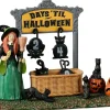 Lemax black cat countdown tafereel Spooky Town 2022