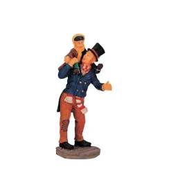 Lemax bob cratchit and tiny tim kerstdorp figuur type 1 Caddington Village 2000