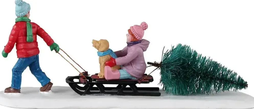 Lemax bringing home our tree kerstdorp tafereel Vail Village 2023