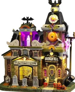 Lemax broken bell telephone co. verlicht huisje Spooky Town 2024