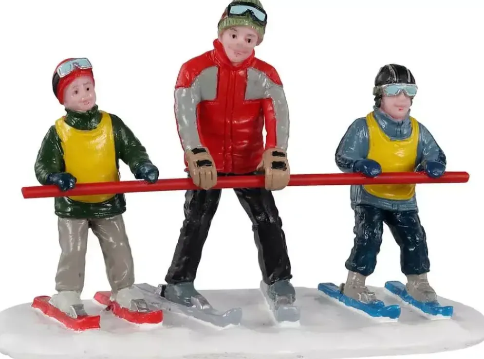 Lemax bunny slope beginners kerstdorp figuur type 3 Vail Village 2021