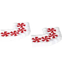Lemax candy cane lane, curved s/2 kerstdorp accessoire Sugar 'N' Spice 2017