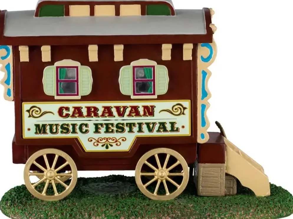 Lemax caravan music festival kerstdorp tafereel Carnival 2024