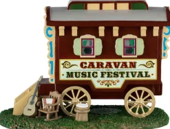 Lemax caravan music festival kerstdorp tafereel Carnival 2024