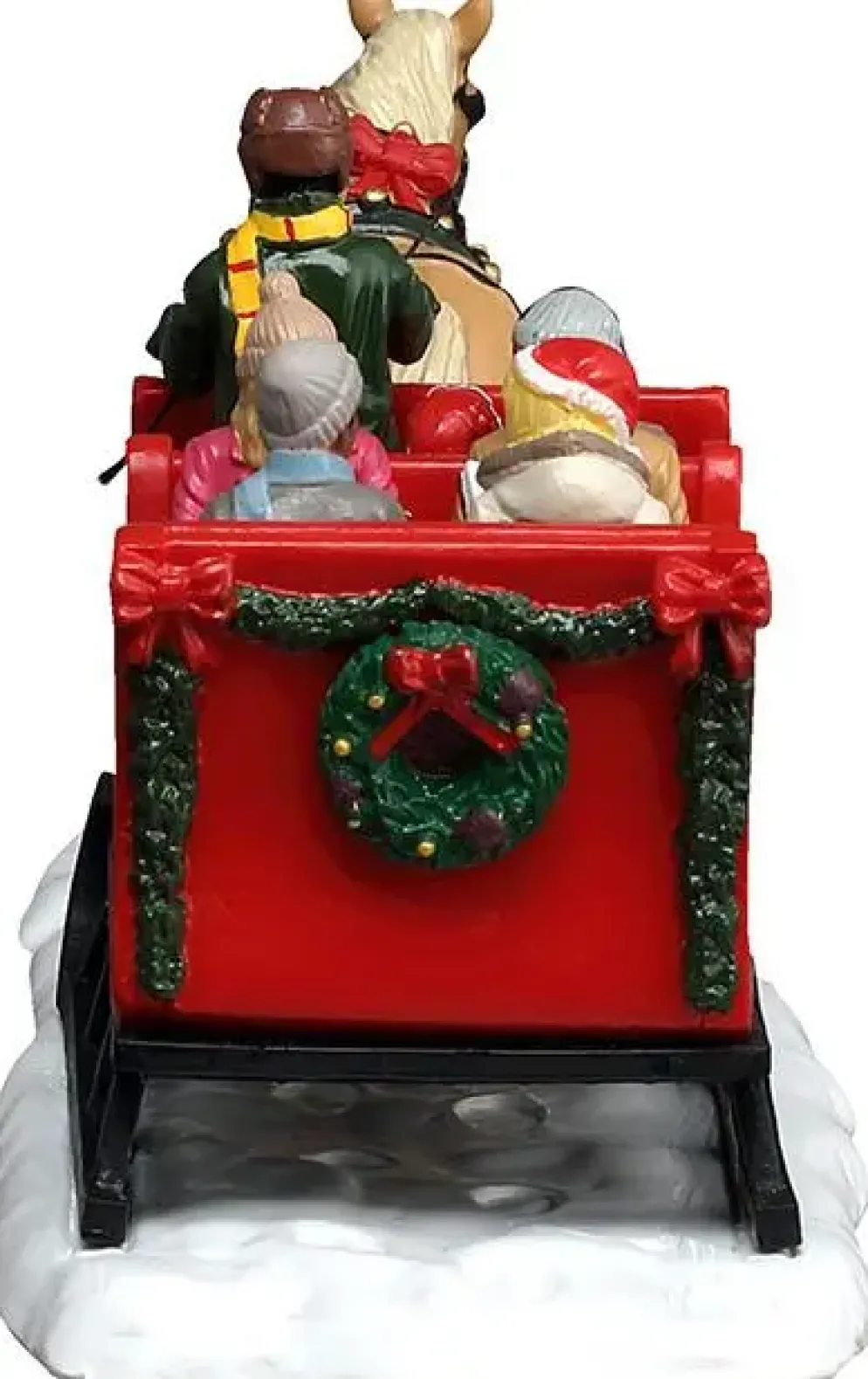 Lemax caroling sleigh ride kerstdorp tafereel Harvest Crossing 2026