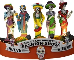 Lemax catarinas fashion show verlicht tafereel Spooky Town 2023