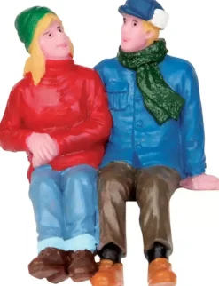 Lemax chatting together kerstdorp figuur type 2 2015
