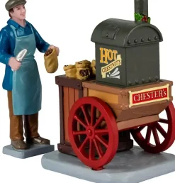Lemax chester's hot chestnuts s/2 kerstdorp figuur type 3 Caddington Village 2024