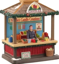 Lemax christmas candles verlicht kerstdorp tafereel Caddington Village 2022
