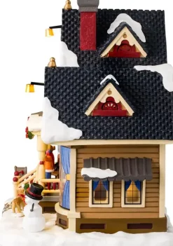 Lemax christmas eve at grandma's verlicht kersthuisje Caddington Village 2024