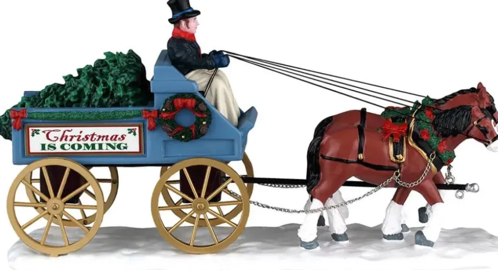 Lemax christmas is coming kerstdorp tafereel Caddington Village 2026