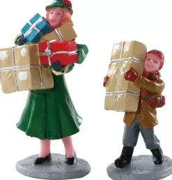 Lemax christmas rush s/2 kerstdorp figuur type 2 Caddington Village 2018