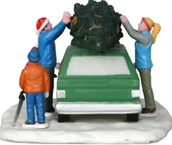 Lemax christmas tree transport kerstdorp tafereel Jukebox Junction 2014